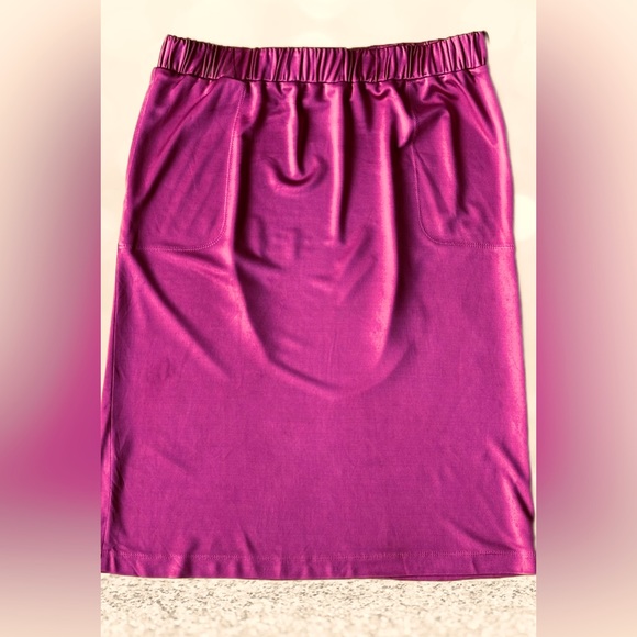 Plein Sud French Designer Vintage Mid-Length Skirt, Stretch Waist (M), Like New - Picture 6 of 10